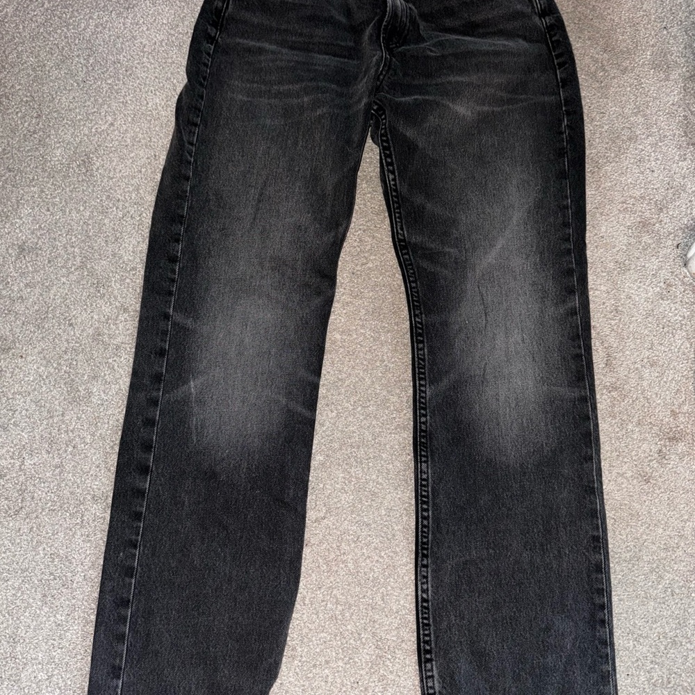 women's straight leg Black Jeans